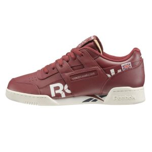 Adidasy Męskie Reebok Workout Plus MU Bordowe/Białe/Granatowe PL 09FAQEZ